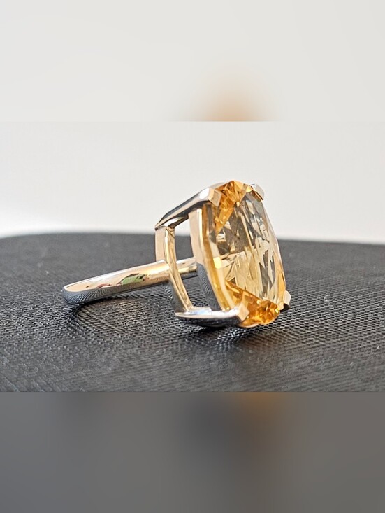 Jewelry - 925 STERLING SILVER with Citrine Ring SZ 5